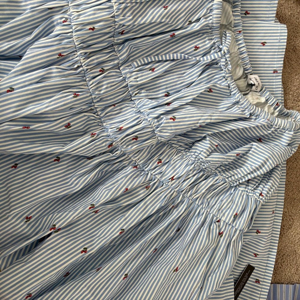 Tiered Midi Skirt in Sky Multi WeWoreWhat - Picture 6 of 7